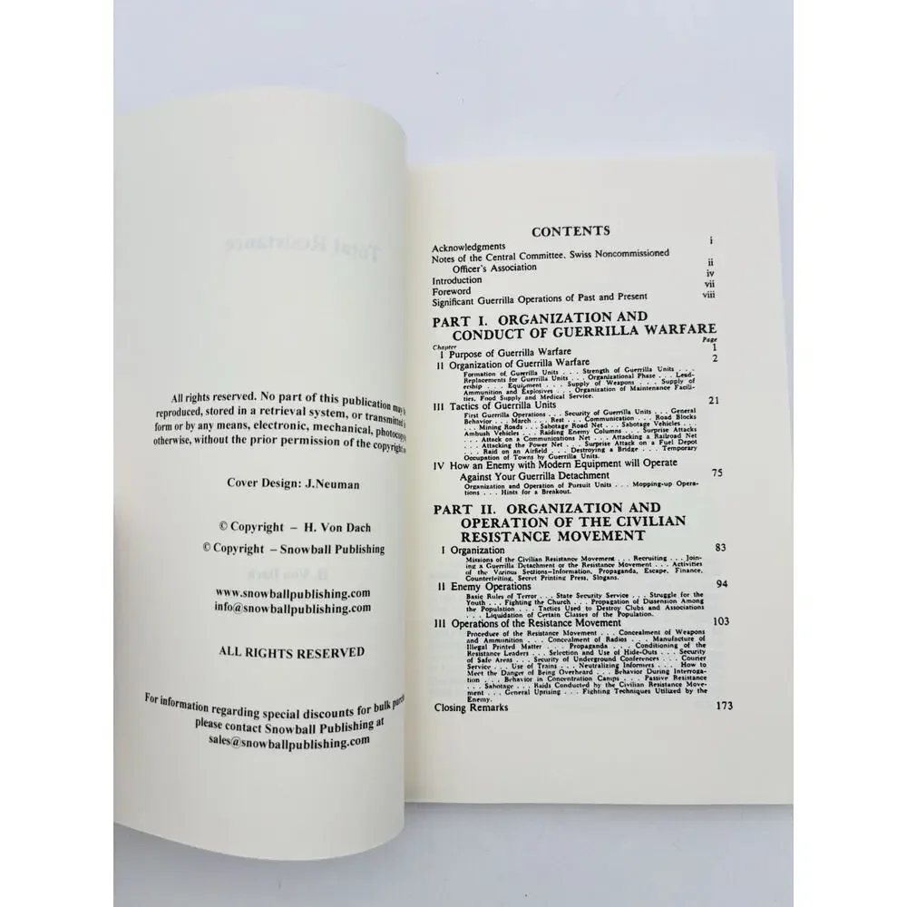 TOTAL Resistance BY H. Von Dach ILLUSTRATED PBK TOTAL RESISTANCE VG Condition